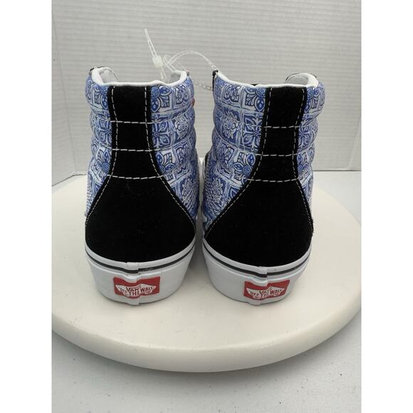 VANS Sk8-Hi Bolt Liquify Mens 8.5 Black Blue Suede Skateboard Skater Shoes main image 5